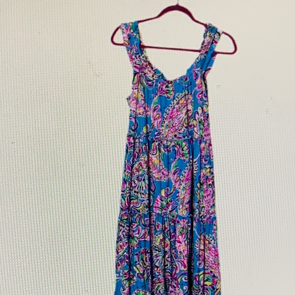 Lilly Pulitzer Blue and Pink Paisley Dress